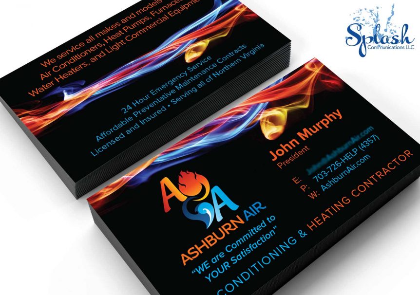 Ashburn Air Business Card Design