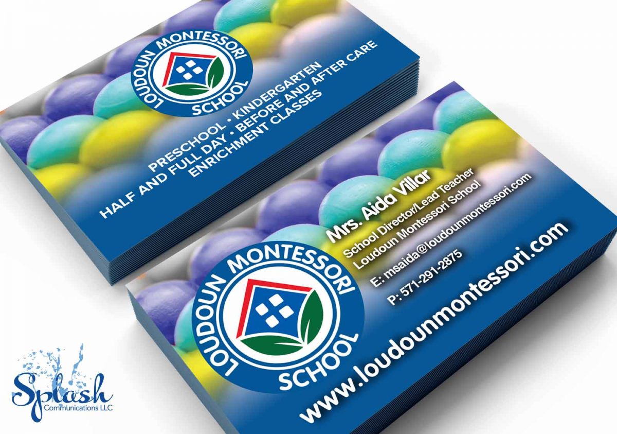 Loudoun Montessori Business Card Design